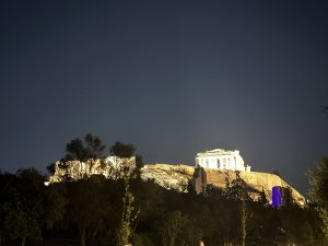 Acropoli Atene di notte