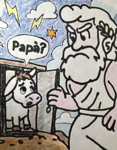 Le avventure di Cesare sull'Olimpo, primo episodio. Immagine